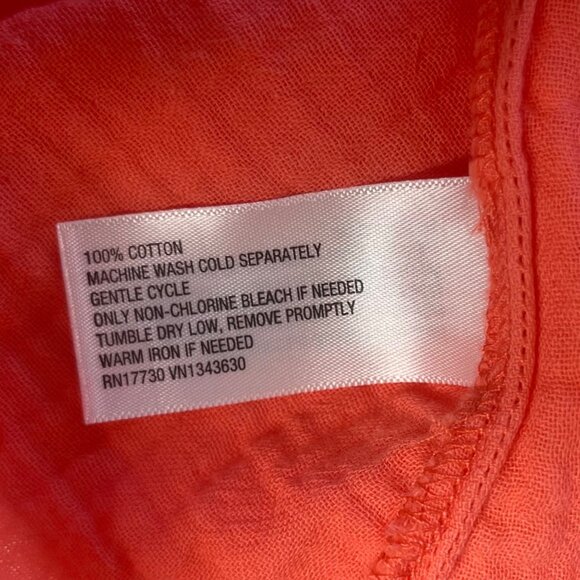 Universal Thread Womens Peasant Blouse Boho Coral Size 4X New - Picture 7 of 9